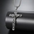 Titanium Steel Cross Pendant Necklace