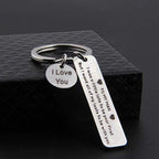 "For my husband I love you" keychain