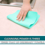 Reusable absorbent cleaning cloth