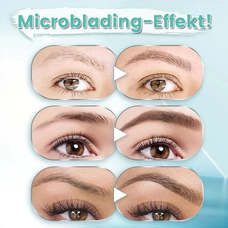 Waterproof 3D Eyebrow Pencil with 4 Fork Tips