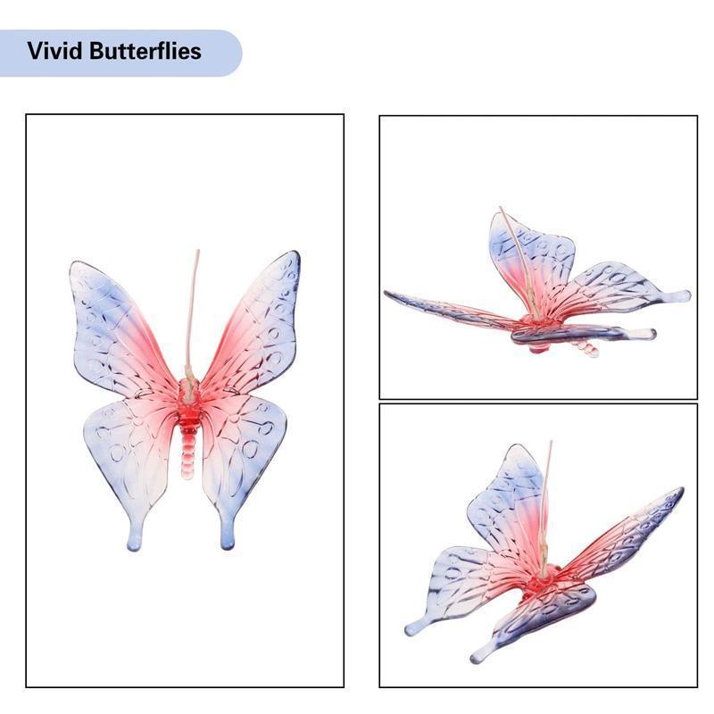 Solar-powered butterfly lights