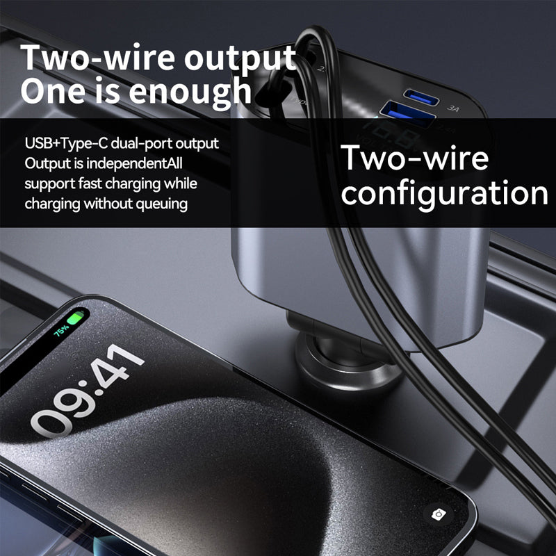 Four-in-One Car Phone Charger