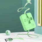 Three in one charging cable reel
