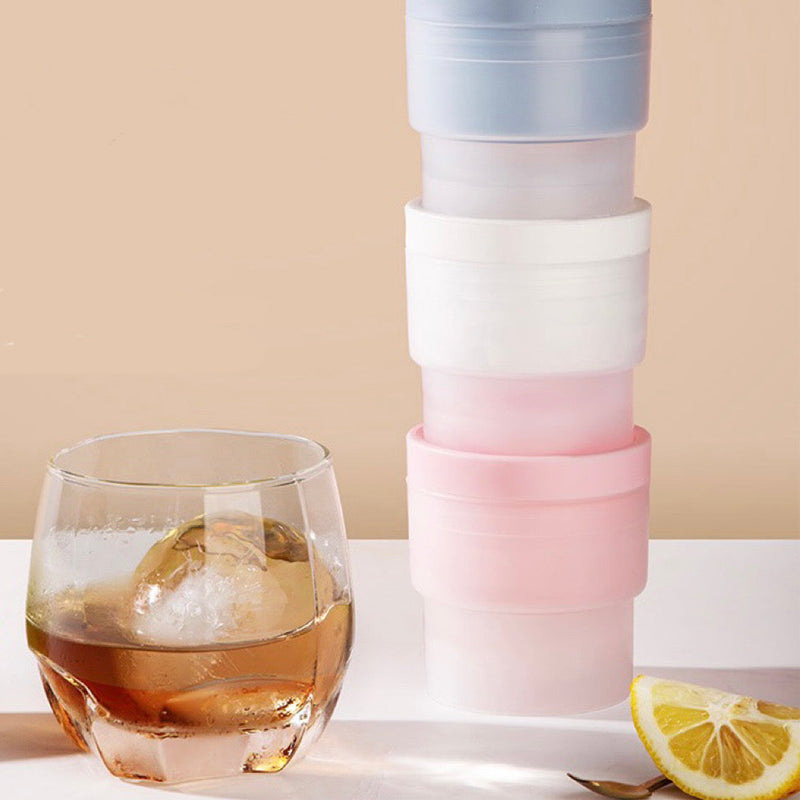 Silicone Stackable Circular Ice Hockey Ball Maker Mold