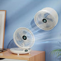 Portable Wall Fan | Multifunctional, USB Rechargeable & Whisper Quiet for Home, Office & Outdoor Use