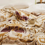 Azura Boho Geometric Knit Blanket