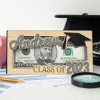 Personalized graduation money holder