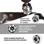 Universal adjustable magic nut socket key