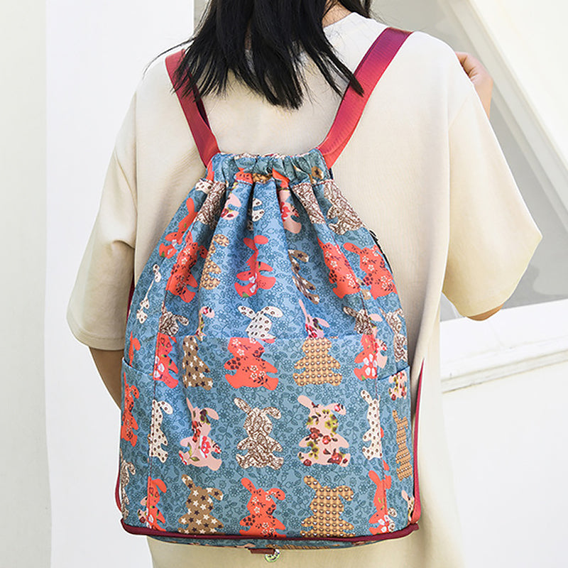 Drawstring, large capacity, dry-wet separation, travel sports backpack
