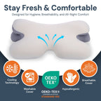 Side Sleeper Pillow | Ergonomic Memory Foam for Neck Pain Relief & Comfortable Sleep |Best Pillow for Back Pain