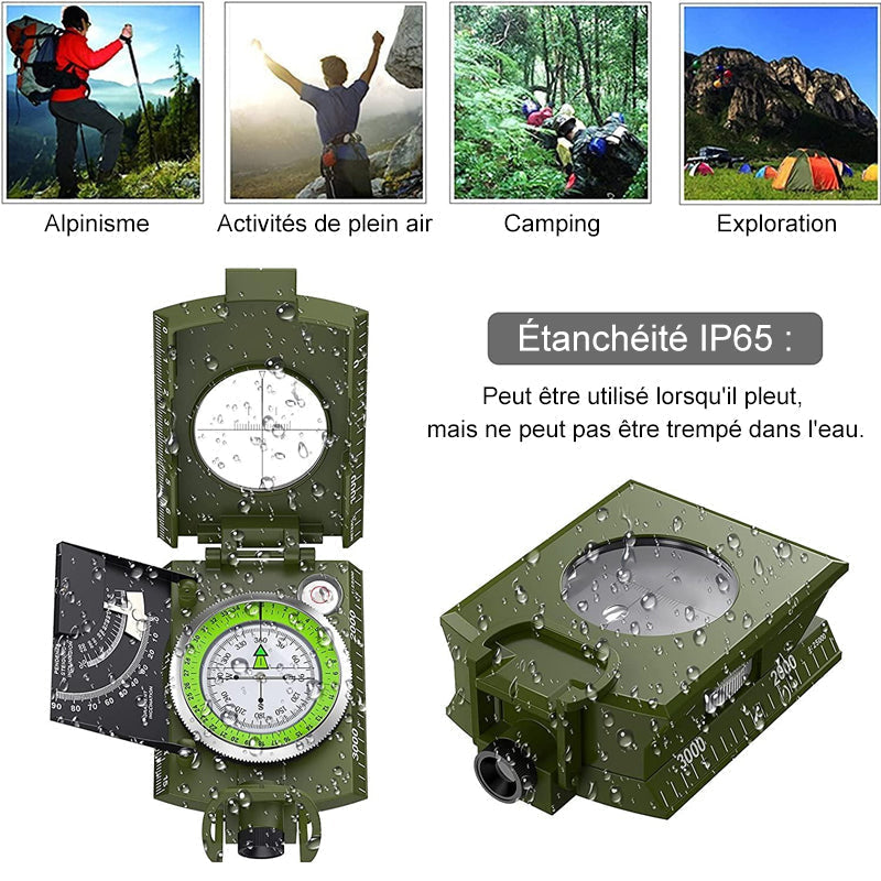 Military multifunctional navigation compass