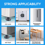 4 Piece Adjustable Height Washing Machine Support