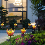 Solar Garden Light Lotus Flower – Decorative LED Outdoor Lighting for Garden and Yard