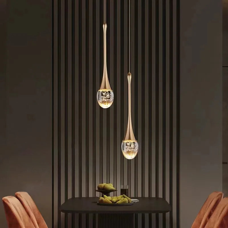 Glass Pendant Lamp with Warm Light Glow - Vetra