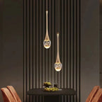 Glass Pendant Lamp with Warm Light Glow - Vetra
