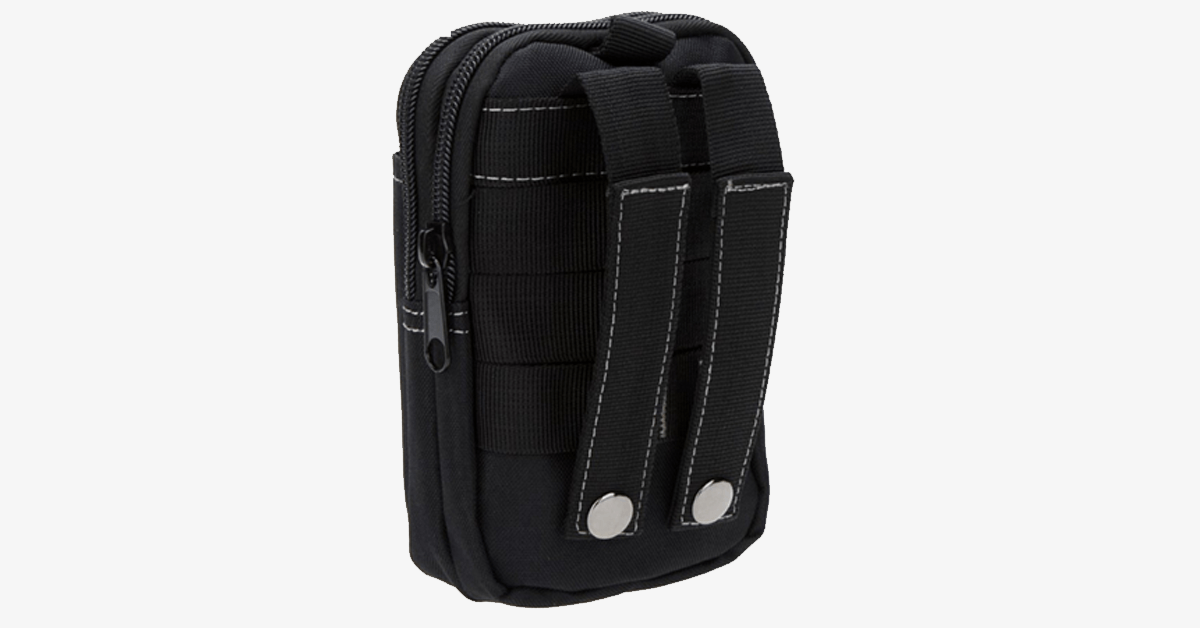 Military Waist Bag - Made of Nylon - Waterproof Design - Zipper Closure - Attach with Belt - Travel Gear - Outdoor - Available in 3 Colors