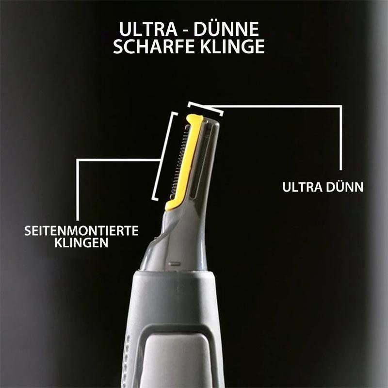 Micro-Precision Trimmer with Titanium-Coated Stainless Steel Blade for Face and Body