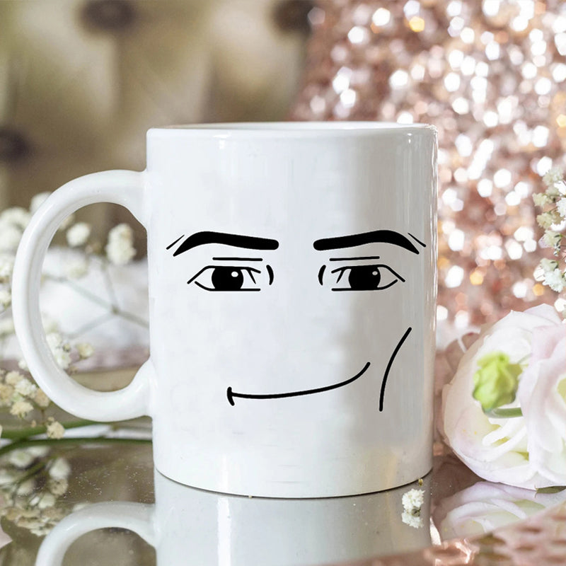 Emoji printed ceramic mug