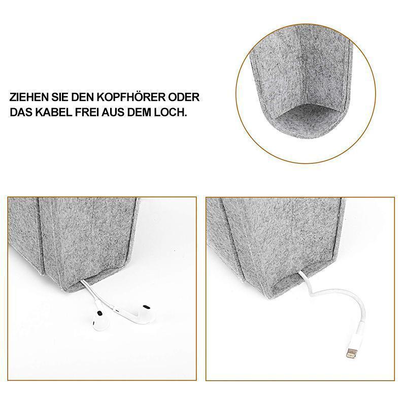 Felt Hanging Organizer Bag for Bed, Sofa, or Desk