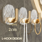 Transparent Acrylic Adhesive Wall Hook Exquisite Punch-Free Hook