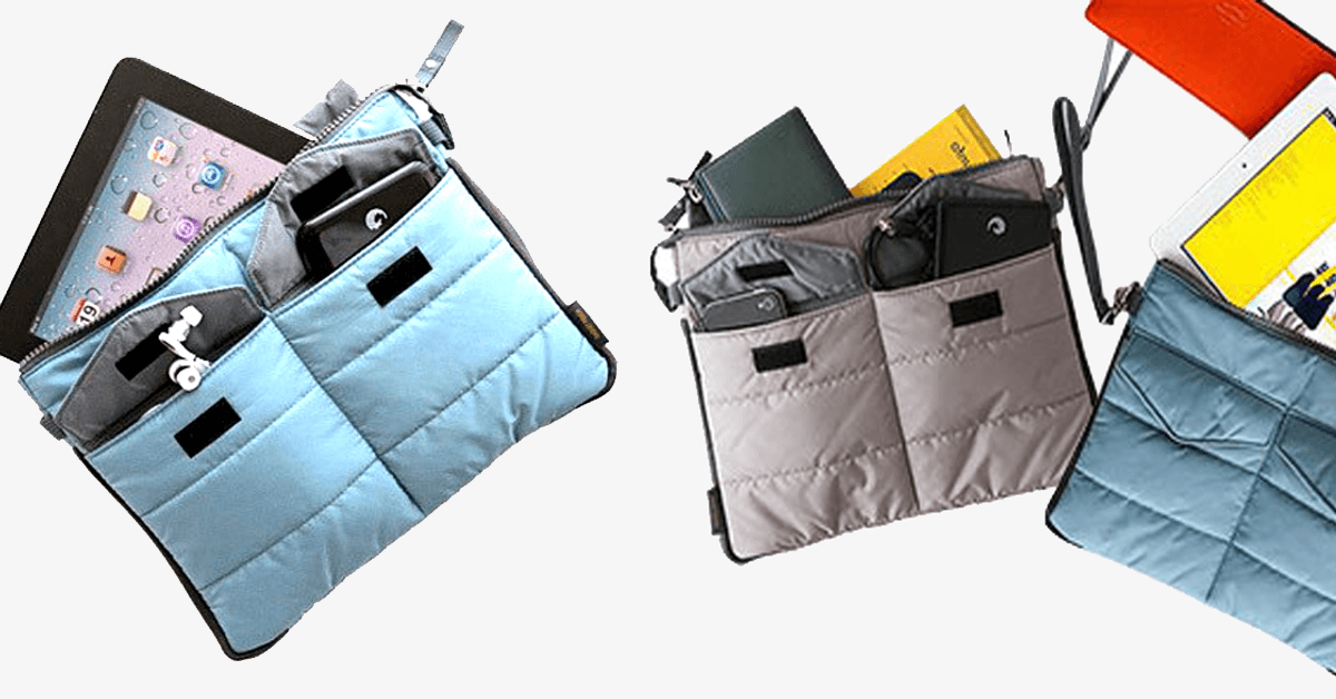 Slim Bag-in-Bag - Made of polyester - Portable & small - Multiple zippered pockets - Easily fits in your suitcase