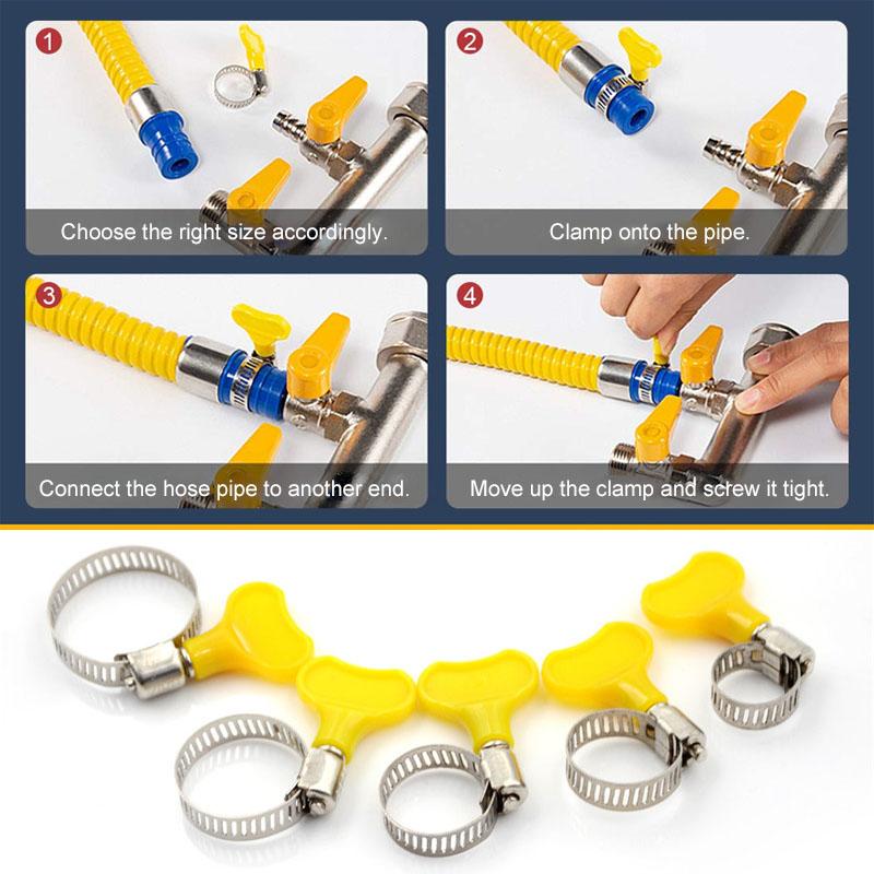 Stainless Steel Hose Clamp Set (20 pieces)