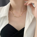 Niche Design Crystal Bead Necklace