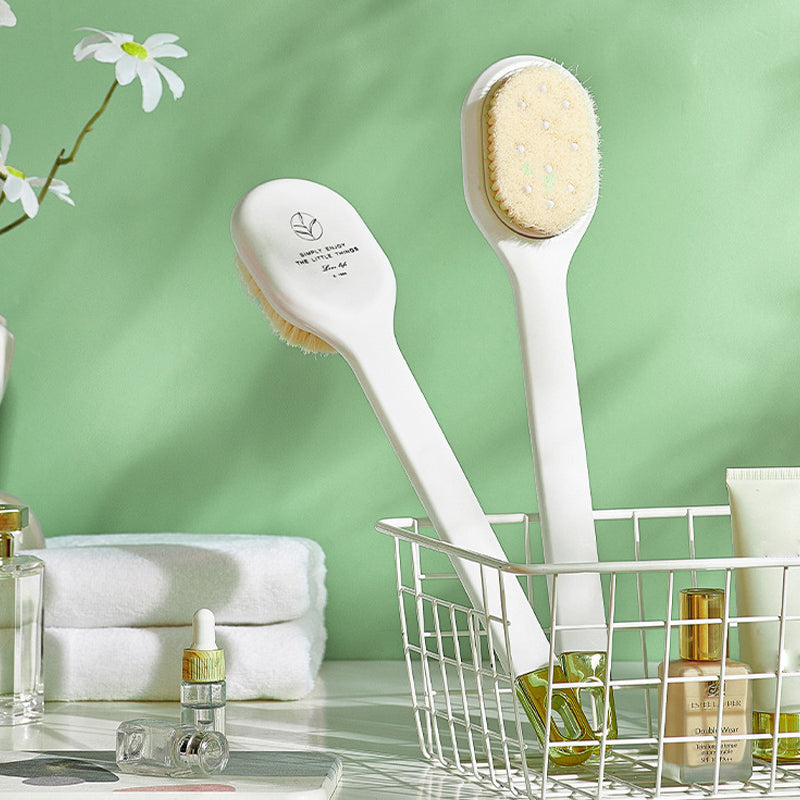 Massage cleaning brush with long handle
