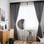 Curtain tiebacks with magnetic curtain clasp