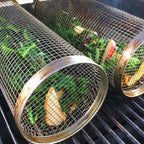 Stainless Steel Rolling Grill Basket