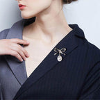 Nail-free pearl scarf ring waist buckle