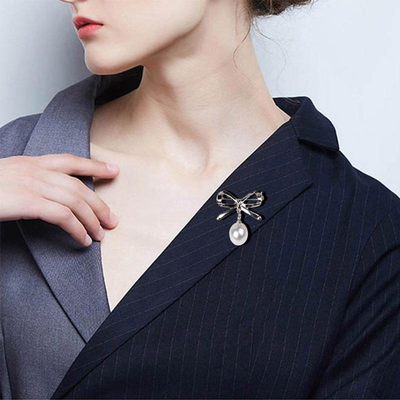 Nail-free pearl scarf ring waist buckle