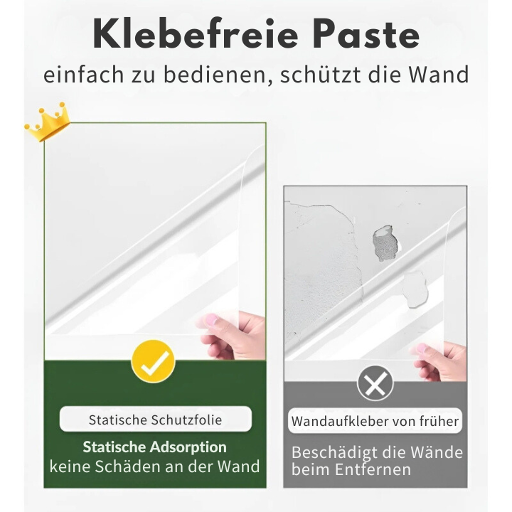 Eco-friendly electrostatically absorptive wall protection film