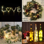 LED Wine Bottle Lamps Cork Night Light DIY Decoration Lift - 5/10 PCS