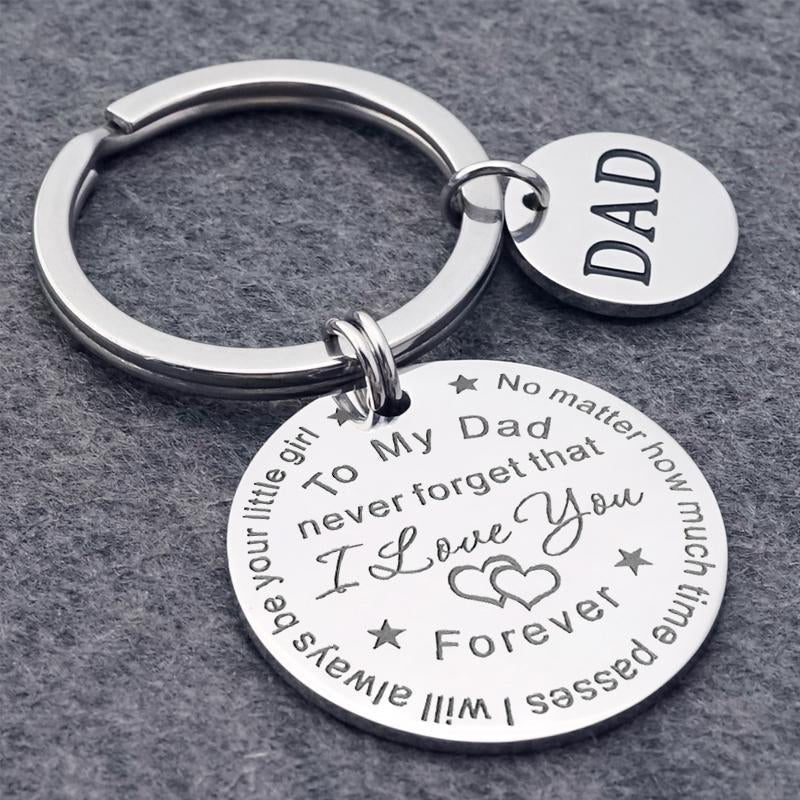 To my Dad/Mom keychain (Dad/Mom pendant)
