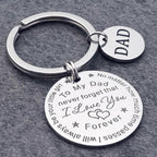 To my Dad/Mom keychain (Dad/Mom pendant)