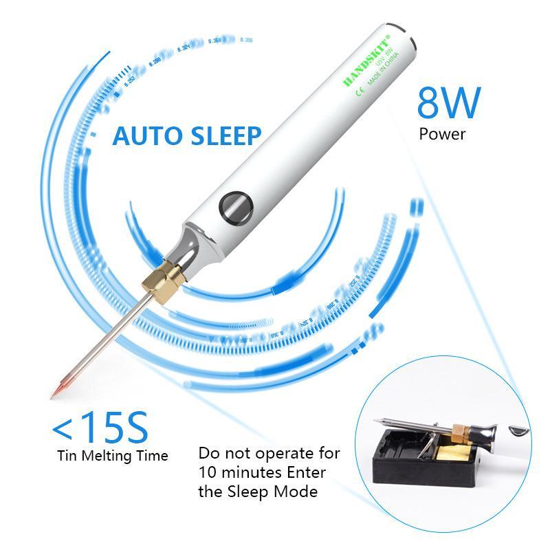 USB portable electric soldering iron set