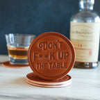 Funny Leather Coasters