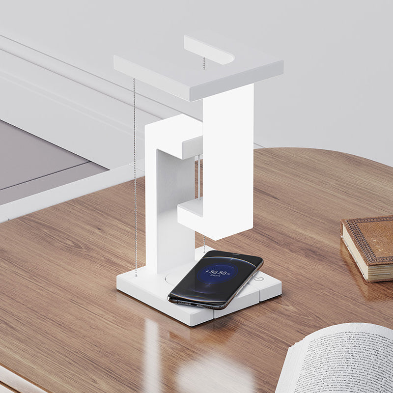 The floating wireless charging lamp