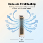 Wall-mounted cooling fan for kitchen use