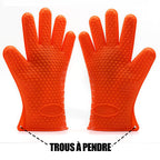 Silicone grips with heat resistance