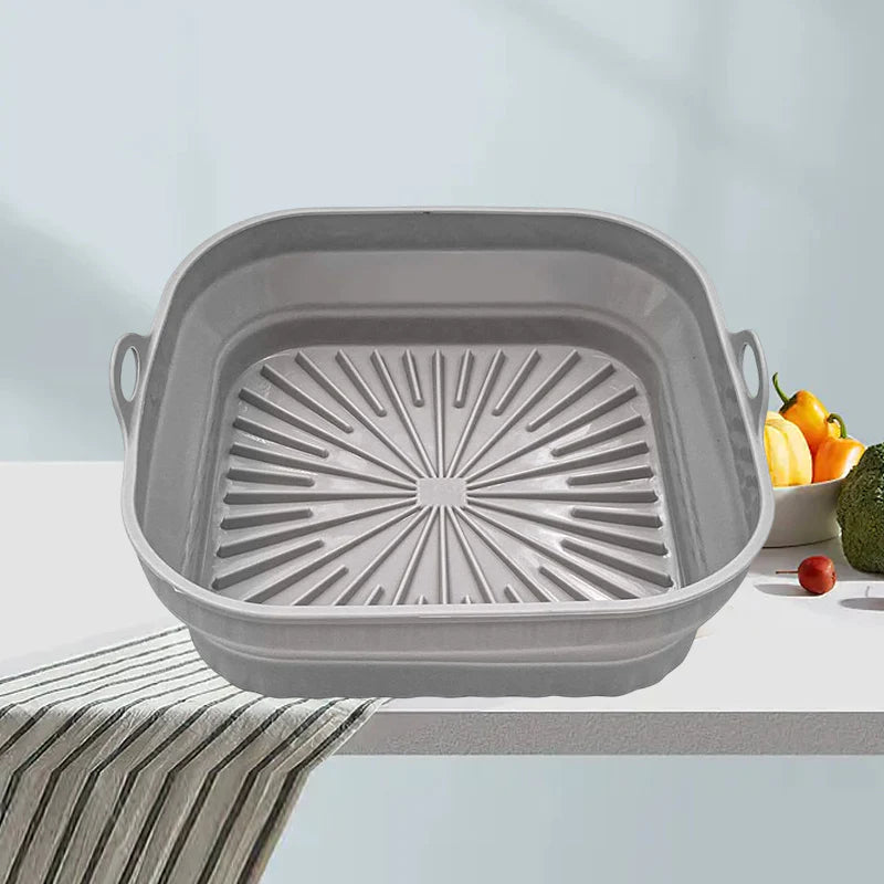 Air fryer grill pan made of silicone