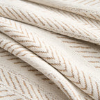 Herringbone Chenille Tassels Sofa Cover