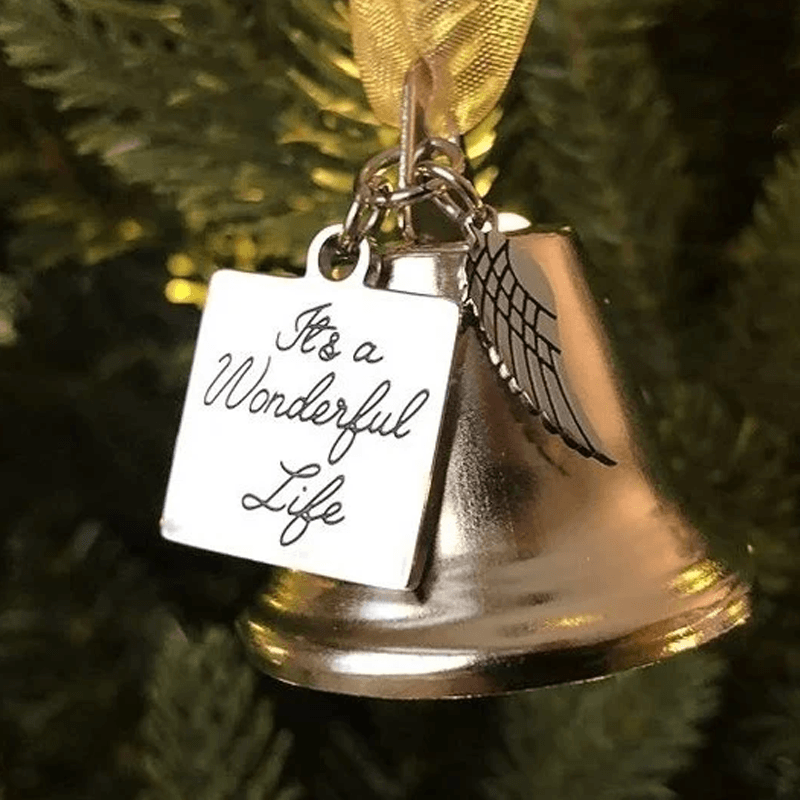 🎄Christmas Tree Memorial Ornaments Angel Wings Bell Hangings Hanging Decoration