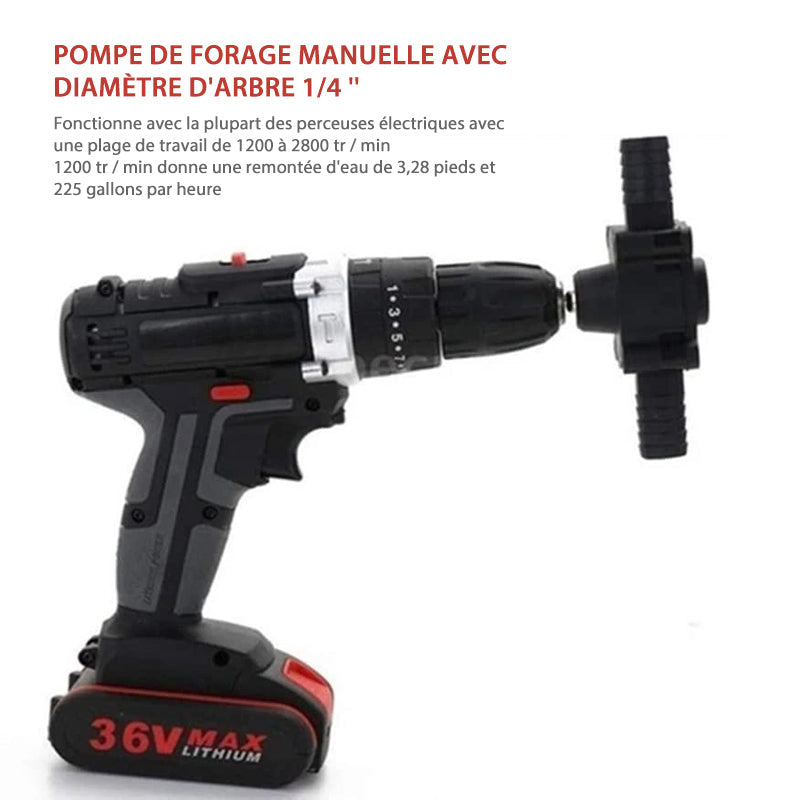 Hand drill pump