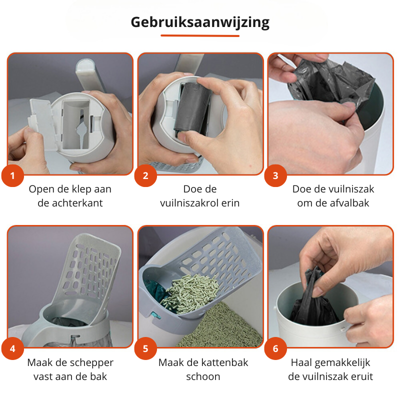 Hygienic Cat Litter Box without Odors
