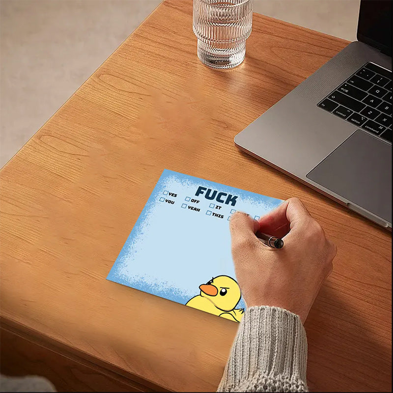 Funny Cheeky Duck Sticky Notes