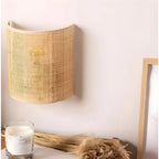 Modern Braided Rattan Wall Lamp