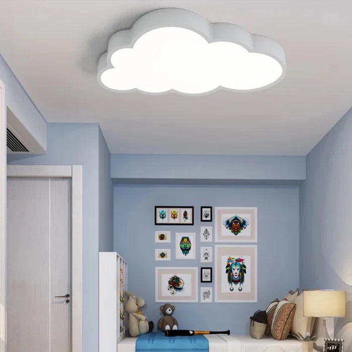 Cloud-Shaped LED Ceiling Light for Children's Rooms