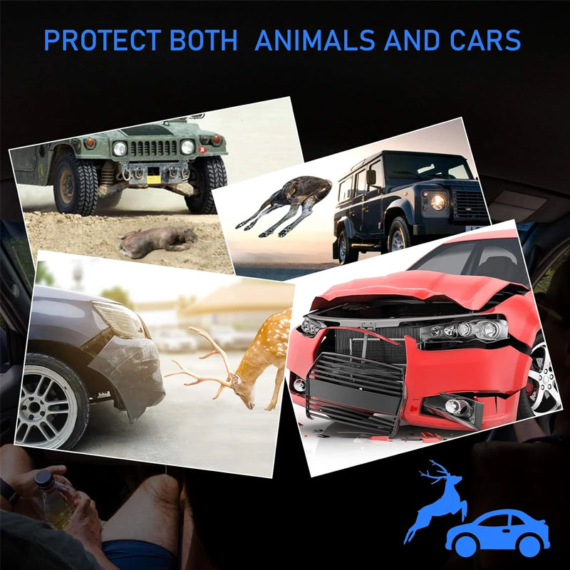 Ultrasonic deer warning signal whistle device for car